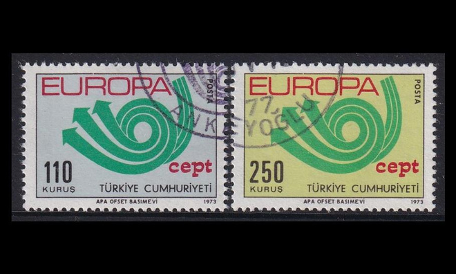 Turkki 2280-1 o Europa (1973)