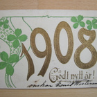 VANHA Postikortti Onnitelukortti 1908 - pikkukuva 1