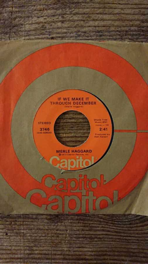 MERLE HAGGARD - If We Make It Through December 7" US -73