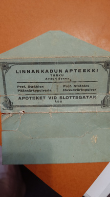 Vanha päänsärkypakkaus