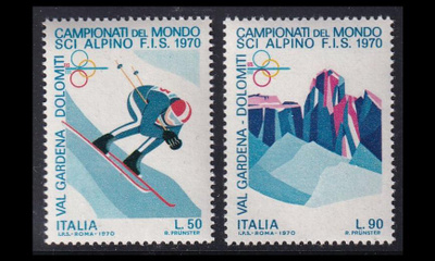 Italia 1303-4 ** Alppihiihdon MM-kilpailut (1970)