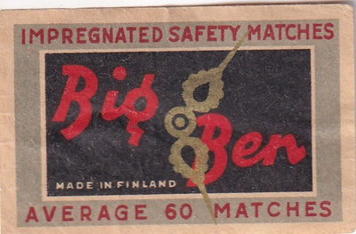 Big Ben, Made  in Finland.                 s88