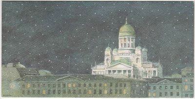 kortti Helsinki kirkko - erilaisia taidekortteja