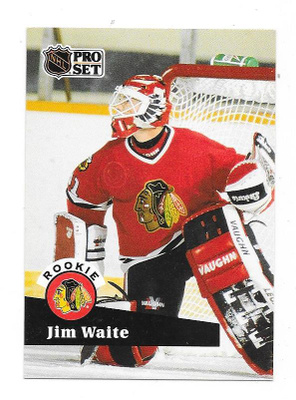 1991-92 ProSet #530 Jimmy Waite Chicago Blackhawks MV RC