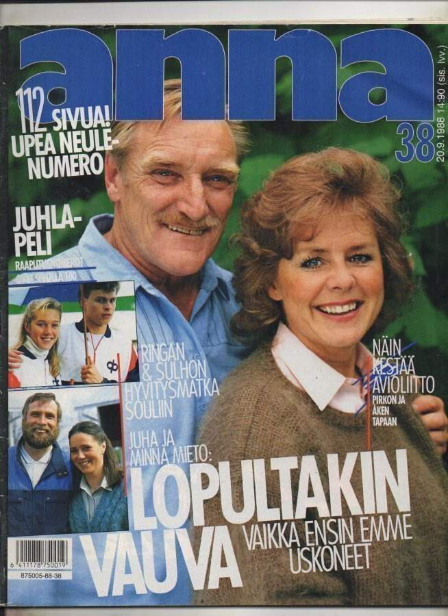 Anna n:o 38 1988 Åke & Pirkko.  Esko. Ringa & Juha. Susanna.