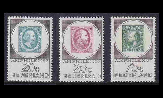 Alankomaat 880-2 ** Postimerkkinäyttely AMPHILEX (1967)