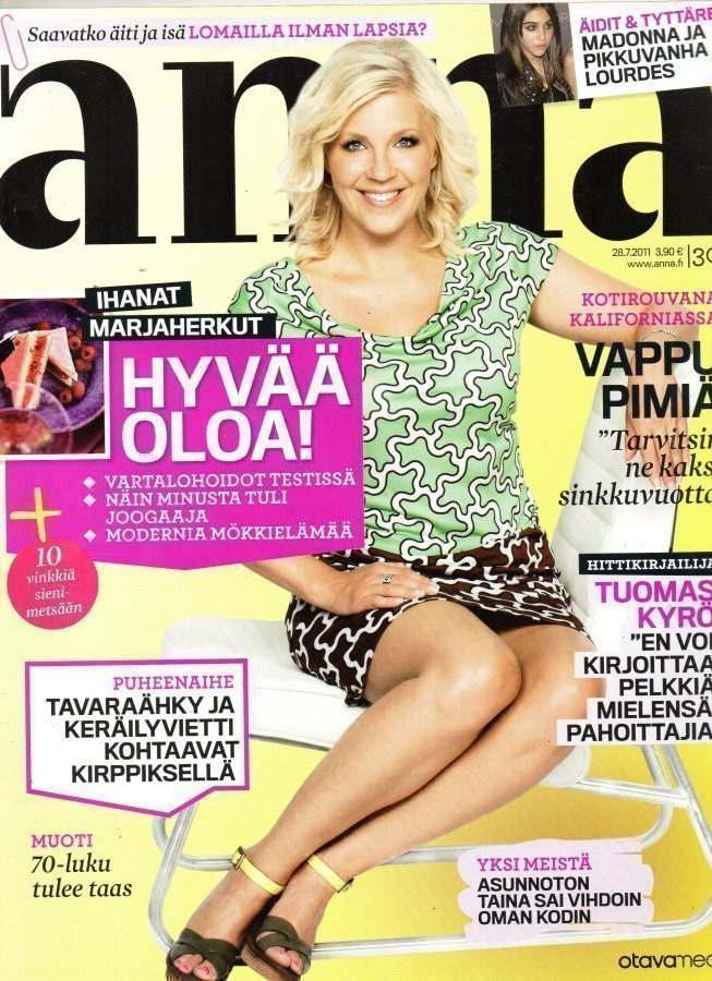 Anna n:o 30 2011 Vappu Pimiä. Madonna & tytär. Tuomas.