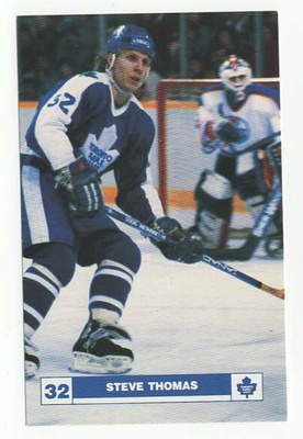 Steve Thomas Toronto Maple Leafs Team Issue Postcard