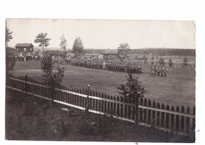 VANHA Valokuva Suojeluskunta Kuopio n. 1919 Postikorttikoko