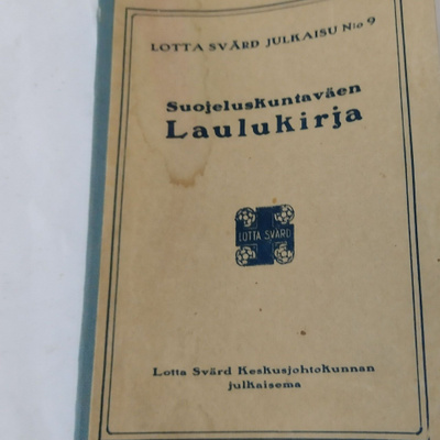 Suojeluskuntaväen Laulukirja Julkaisu no;9/1940