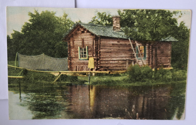 Helsinki, kalastajanmökki saaristossa, käsipostia 1914