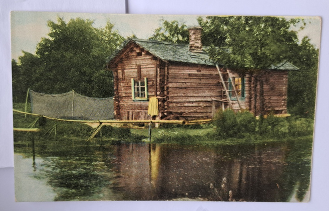 Helsinki, kalastajanmökki saaristossa, käsipostia 1914