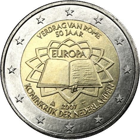 Alankomaat 2007 2 € Rooman sopimus UNC