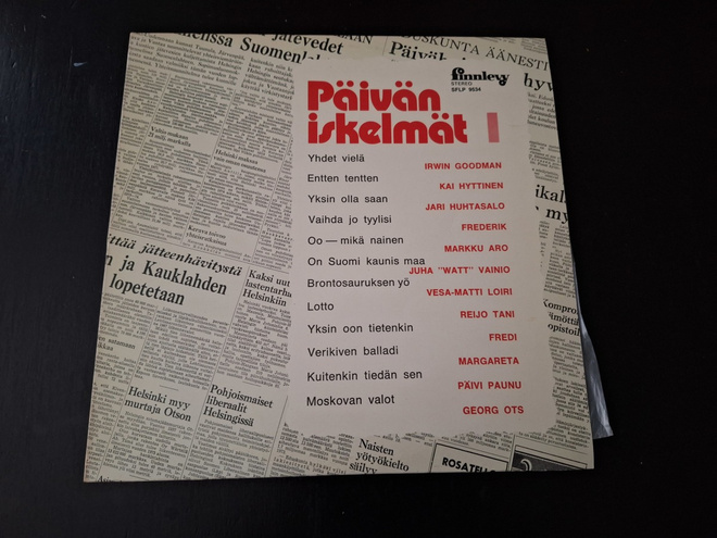 PÄIVÄN ISKELMÄT 1 - IRWIN GOODMAN, FREDERIK ym.  LP