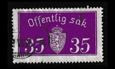 Norja 17_II o Virkamerkki 35 öre (1933)