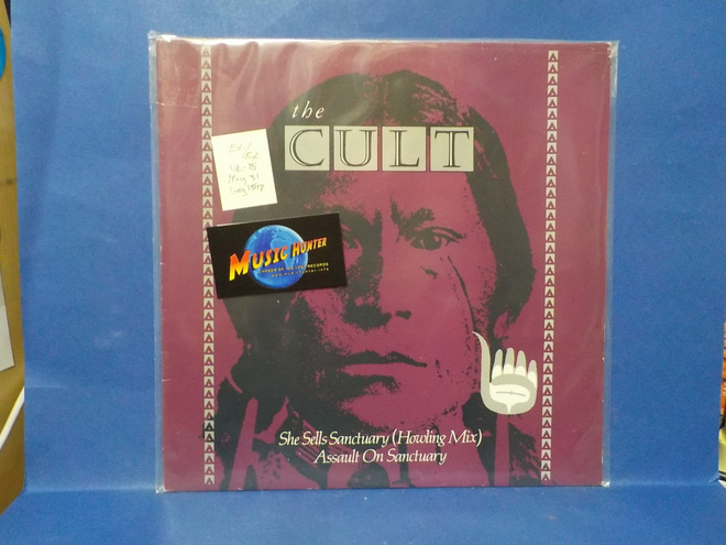 THE CULT - ASSAULT ON SANCTUARY EX-/EX UK -85 MAY 31 LP