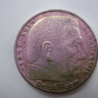 Natsi-Saksa 5 Reichsmark 1938 G Paul von Hindenburg - pikkukuva 2