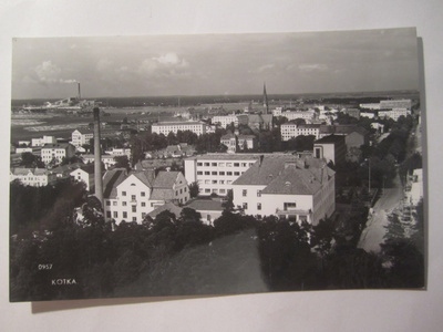 VANHA Postikortti Kotka 1950-l Alkup.Mallikappale