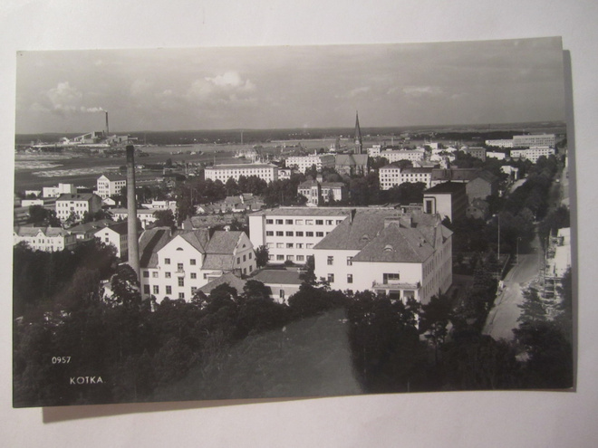 VANHA Postikortti Kotka 1950-l Alkup.Mallikappale