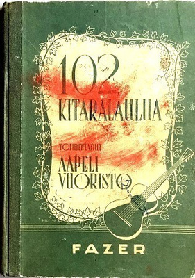 102 kitaralaulua Aapeli Vuoristo