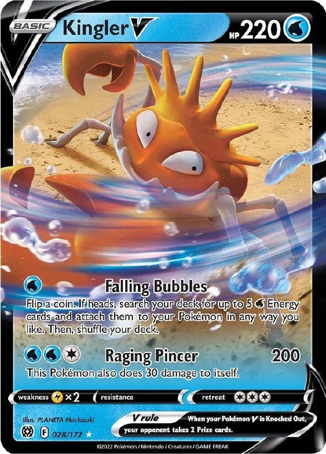 Kingler V 028/172 - Brilliant Stars - NM/M