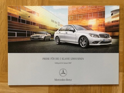 Hinnasto ja lisävarusteet Mercedes W204 S204 C-luokka 2007