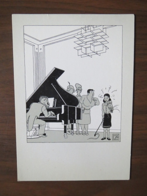Joost Swarte: Une carte de la serie 10 angoisses sarjakuvak.