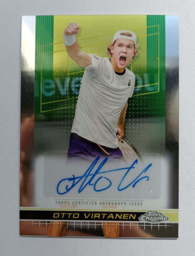 2024 Topps Chrome Tennis Auto Otto Virtanen