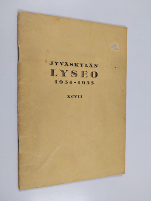 Jyväskylän lyseo 1954-1955 XCVII