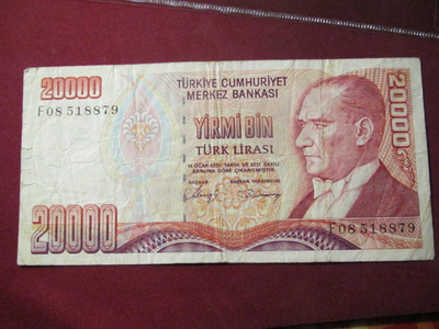 20000 lira 1970 Turkki-Turkey