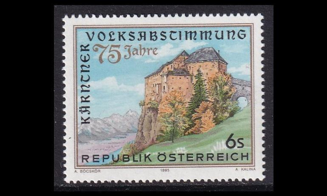 Itävalta 2172 ** Kärntenin kansanäänestys 75v (1995)