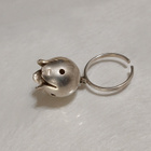 Vintage kotimainen Hopea Kello sormus - pikkukuva 1