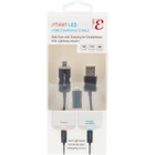 Epzi Smart Led, USB 2.0 A - Micro-B/ Lightning 1m musta UUSI - pikkukuva 2