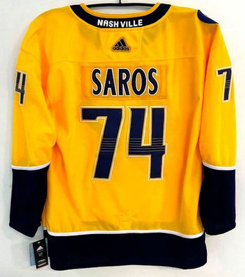 NHL FaniPaita Predators JUUSE SAROS #74 Team Color  (UUSI)