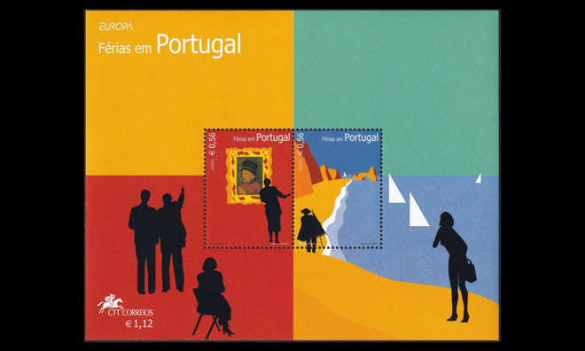 Portugali 2819-20BL196 ** Europa loma (2004)
