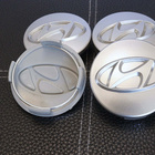 Hyundai vannekeskiöt – Kromi-hopea – 61mm (4kpl - pikkukuva 3