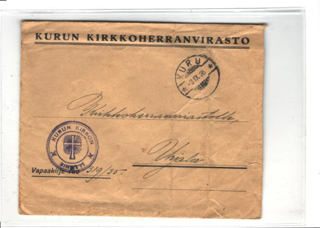 VAPAAKIRJE KURU N KIRKON SINETTILEIMA