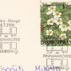 Hanko partio Finnjamboree kortti + erikoisleima 1996 - pikkukuva 2