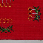 Retro käsinkirjailtu joululiina - kaitaliina 36 cm x 29 cm - pikkukuva 4