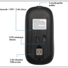Uusi ja kevyt optinen langaton 2.4G/Bluetooth-hiiri #30546 - pikkukuva 5