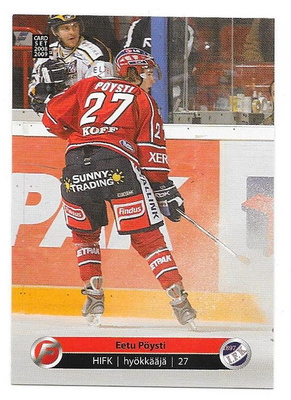 2008-09 CardSet #78 Eetu Pöysti HIFK