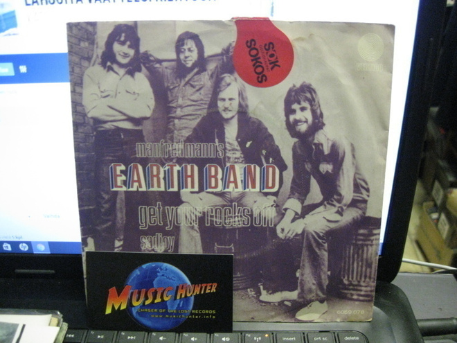 EARTH BAND - GET YOUR ROCKS OFF / SADJOY EX-/EX- 7"