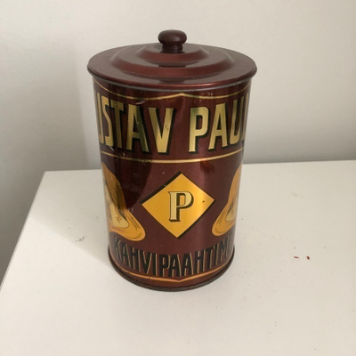 Gustav Paulig vanha kahvipurkki