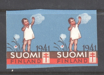 Tub joulumerkki 1941 hammastamaton pari