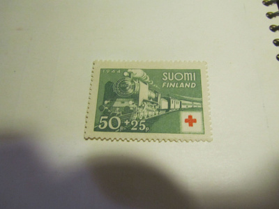 1944 punainen risti 50p+25p, postituore