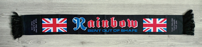 Rainbow - Bent Out Of Shape alkuperäinen kiertuehuivi