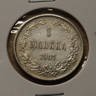 1 Markka 1907 Hopeaa, Nikolai II - pikkukuva 1