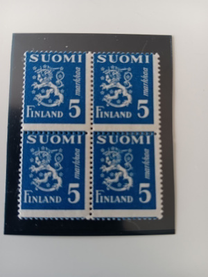 Postimerkkinelilö 5 mk 1945