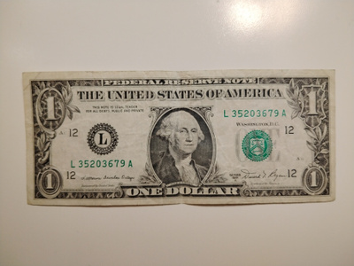 USA 1 Dollari, series 1981 A, L=San Francisco, käytetty