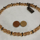 Upea 21k kullattu Kanadalainen kaulakoru Gold plated - pikkukuva 5